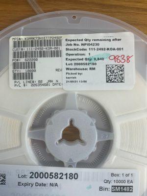 RK73H1ETTP2492F Thick Film Resistor - SMD | KOA Speer
